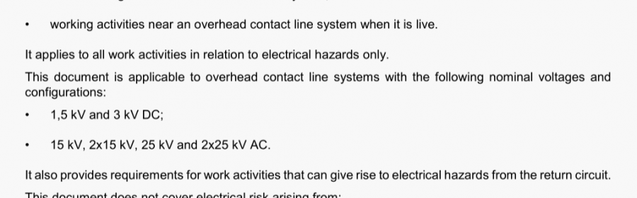 Electrical protective measures for working on or near an overhead contact line system and/or its associated return circuit