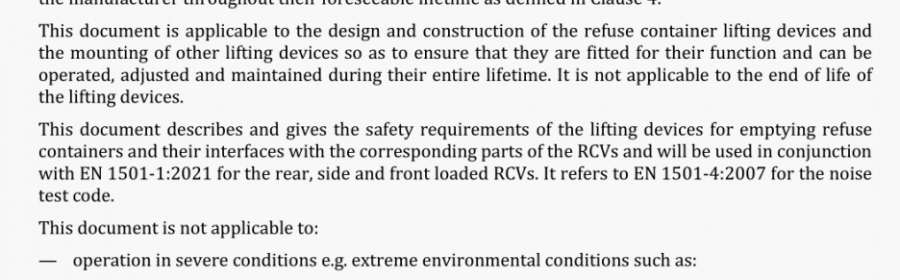 General requirements and safety requirements