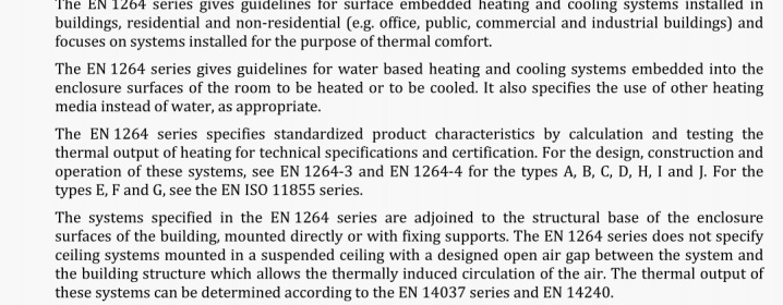 Water based surface embedded heating and cooling systems