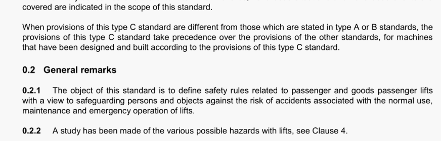 BS EN 81-20:2014 Safety rules for the construction and installation of lifts - Lifts for the transport of persons and goods Part 20: Passenger and goods passenger lifts