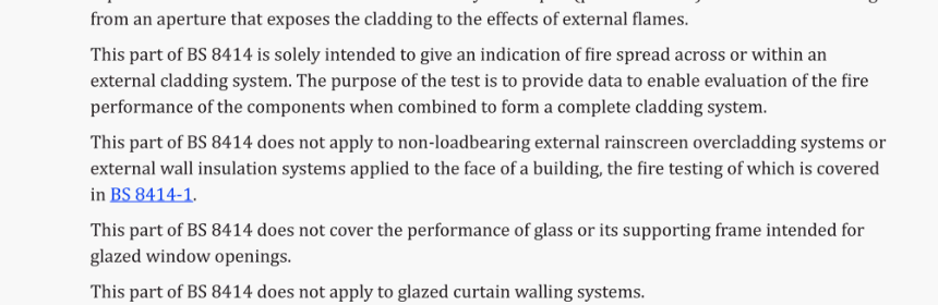 BS 8414-2:2020 Fire performance of external cladding systems Part 2: Test method for non-loadbearing external cladding systems fixed to, and supported by, a structural steel frame