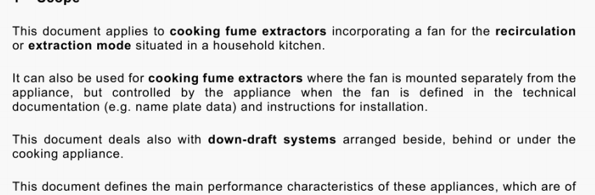 BS EN IEC 61591:2020+A11:2020 Cooking fume extractors - Methods for measuring performance