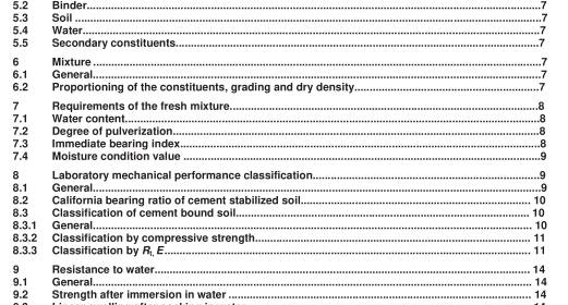 BS EN 14227-10:2006 - Hydraulically bound mixtures — Specifications — Part 10: Soil treated by cement