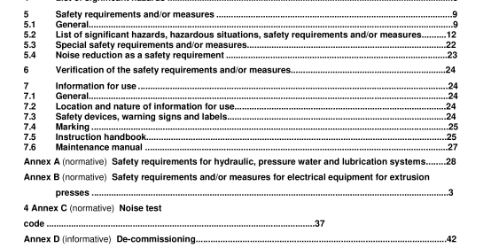 BS EN 14656:2006 - Safety of machinery — Safety requirements for extrusion presses for steel and non-ferrous metals