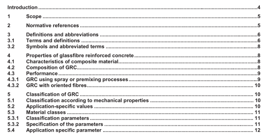 EN 15191:2009 - Precast concrete products - Classification of glassfibre reinforced concrete performance