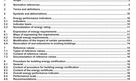 EN 15217:2007 - Energy performance of buildings - Methods for expressing energy performance and for energy certification of buildings