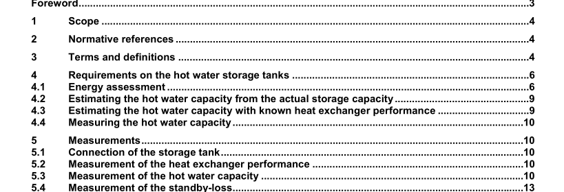 EN 15332:2007 - Heating boilers - Energy assessment of hot water storage systems