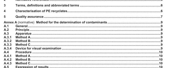 EN 15344:2007 - Plastics — Recycled Plastics — Characterization of Polyethylene (PE) recyclates