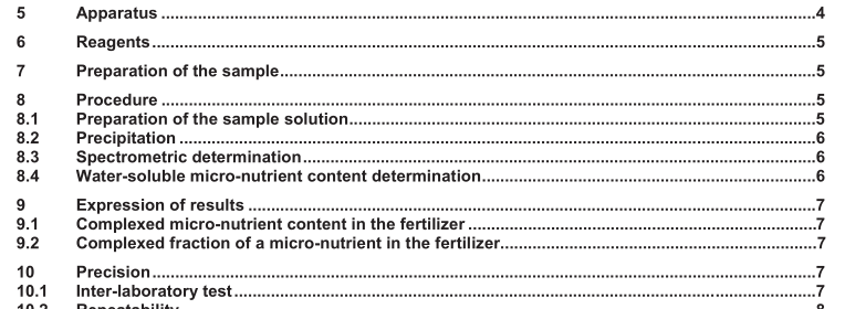 EN 15962:2011 - Fertilizers - Determination of the complexed micro-nutrient content and of the complexed fraction of micro-nutrients