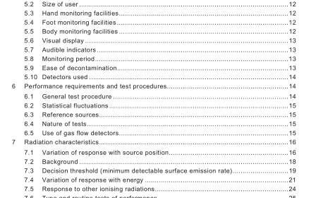 EN 61098:2007 - Radiation protection instrumentation - Installed personnel surface contamination monitoring assemblies